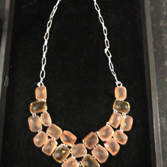 Light Brown Topaz Necklace in Silver - Picture 2 of 2